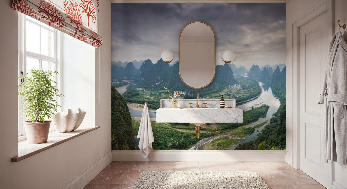 Xianggong Mountain Mural Wallpaper - room preview 05