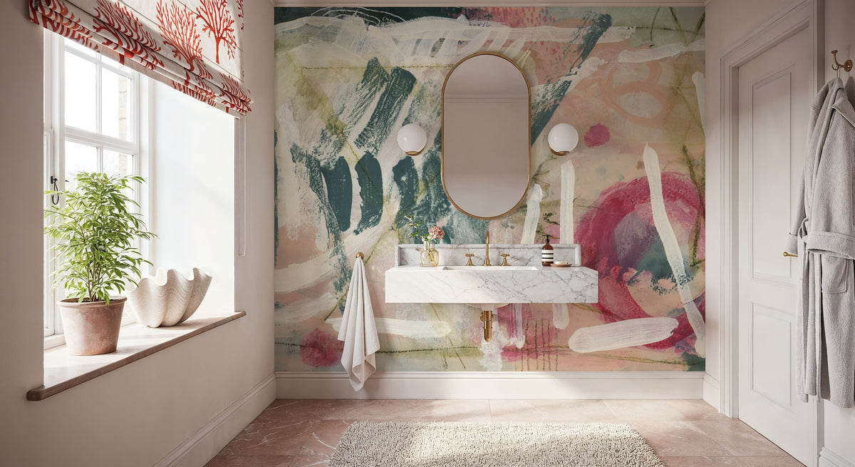 Strawberry Fields Mural Wallpaper - Neutral Tone - room preview 05