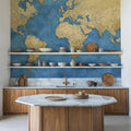 World Map Cities - Ernest Mural Wallpaper - room preview 05