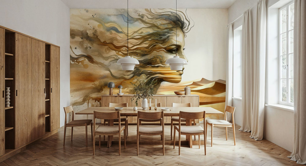 Whispers of Desert Wind Mural Wallpaper - room preview 05