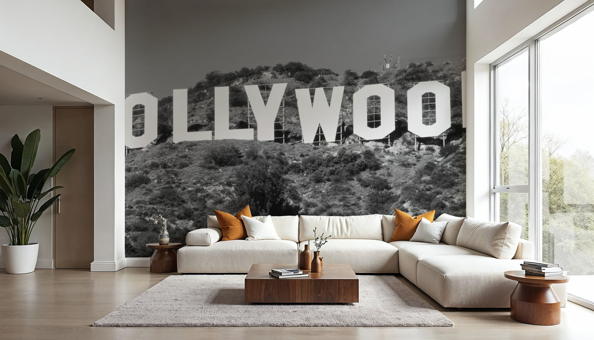 Hollywood Heights Mural Wallpaper - room preview 05