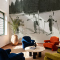 Wooden Skis Mural Wallpaper - room preview 05