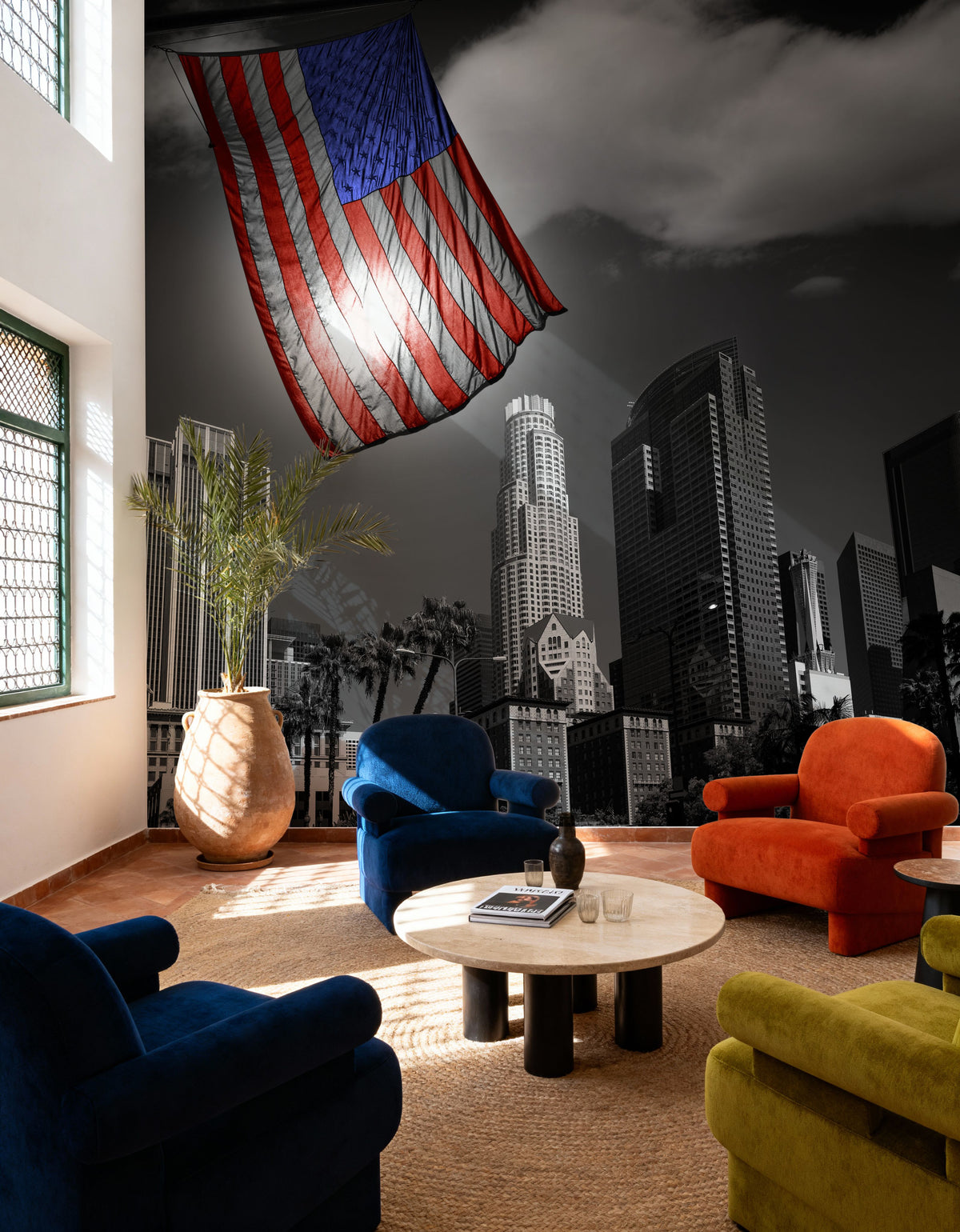 Downtown Mural Wallpaper - room preview 05