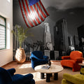 Downtown Mural Wallpaper - room preview 05