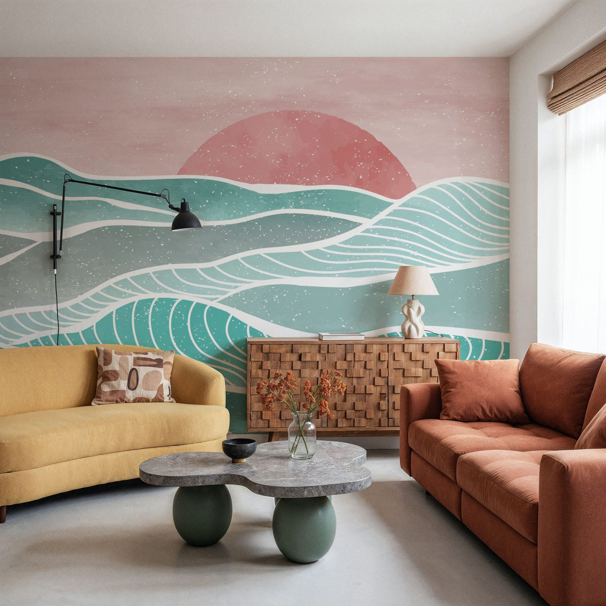 Shikoku Sunset Mural Wallpaper - room preview 05