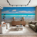 Mediterranean Beach Mural Wallpaper - room preview 05
