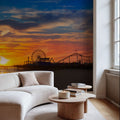 Santa Monica Pier Sunset Mural Wallpaper - room preview 05