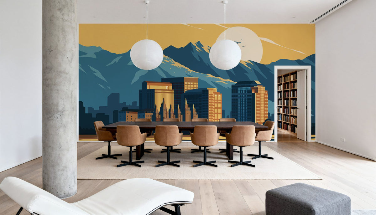 Travel Salt Lake City Mural Wallpaper - room preview 05