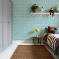 Seaside Fish Turqouise Mural Wallpaper - room preview 05