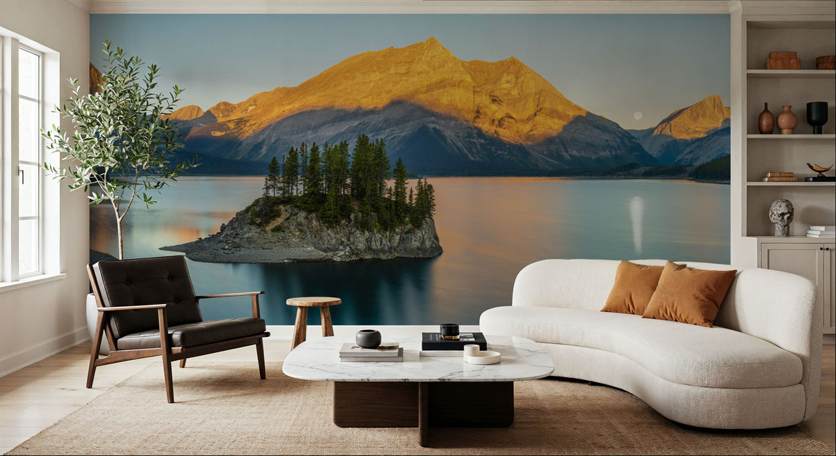 Upper Kananaskis Lake Mural Wallpaper - room preview 05