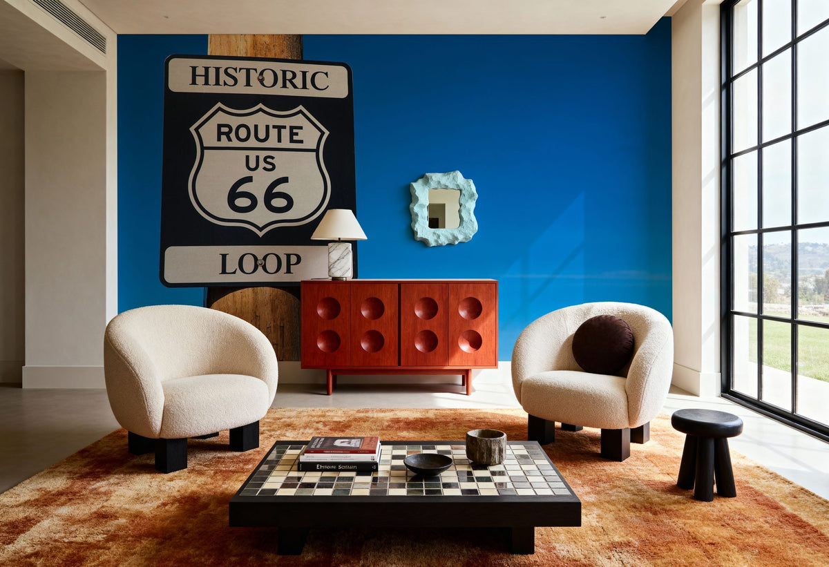 Route 66 Mural Wallpaper - room preview 05