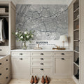 Map of Queens Mural Wallpaper - room preview 05