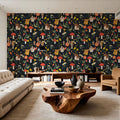 Mushroom Magic, Midnight Mural Wallpaper - room preview 05