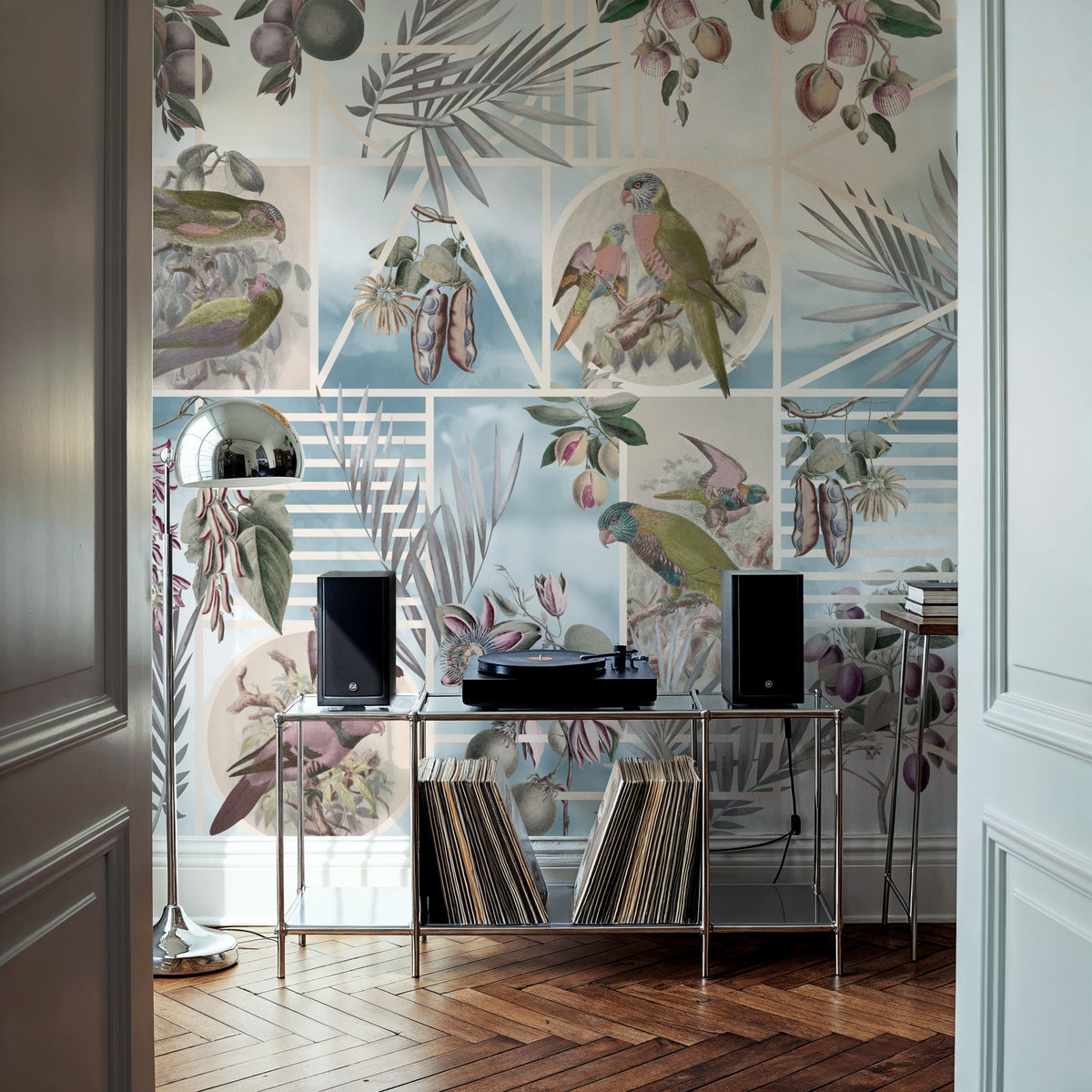 Parrots Study Mural Wallpaper - Edition 4 - room preview 05