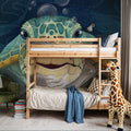 Hello Turtle, Aqua Mural Wallpaper - room preview 05