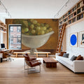 Grapes in Old Bowl Mural Wallpaper - room preview 05