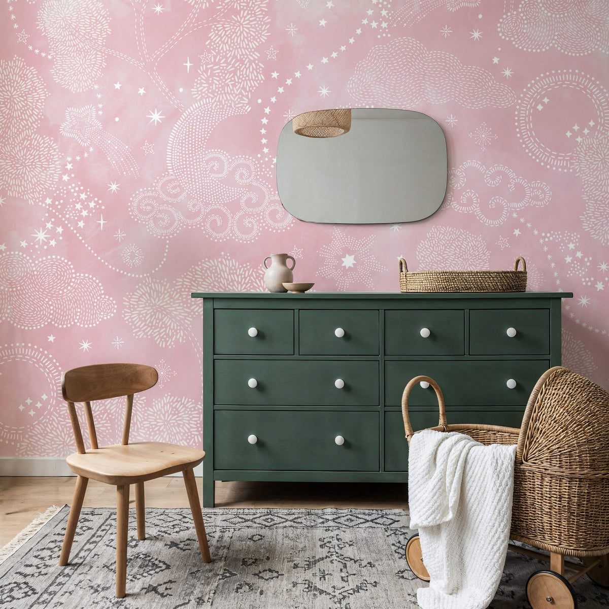 Moonlit Sky, Ballet Slippers Mural Wallpaper - room preview 05