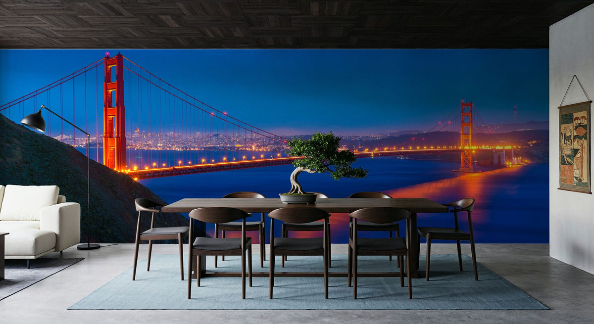 Golden Gate Sunset IV Mural Wallpaper - room preview 05