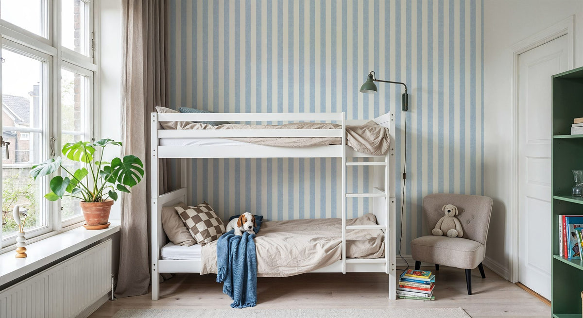 Erie, Sky Blue Mural Wallpaper - room preview 05