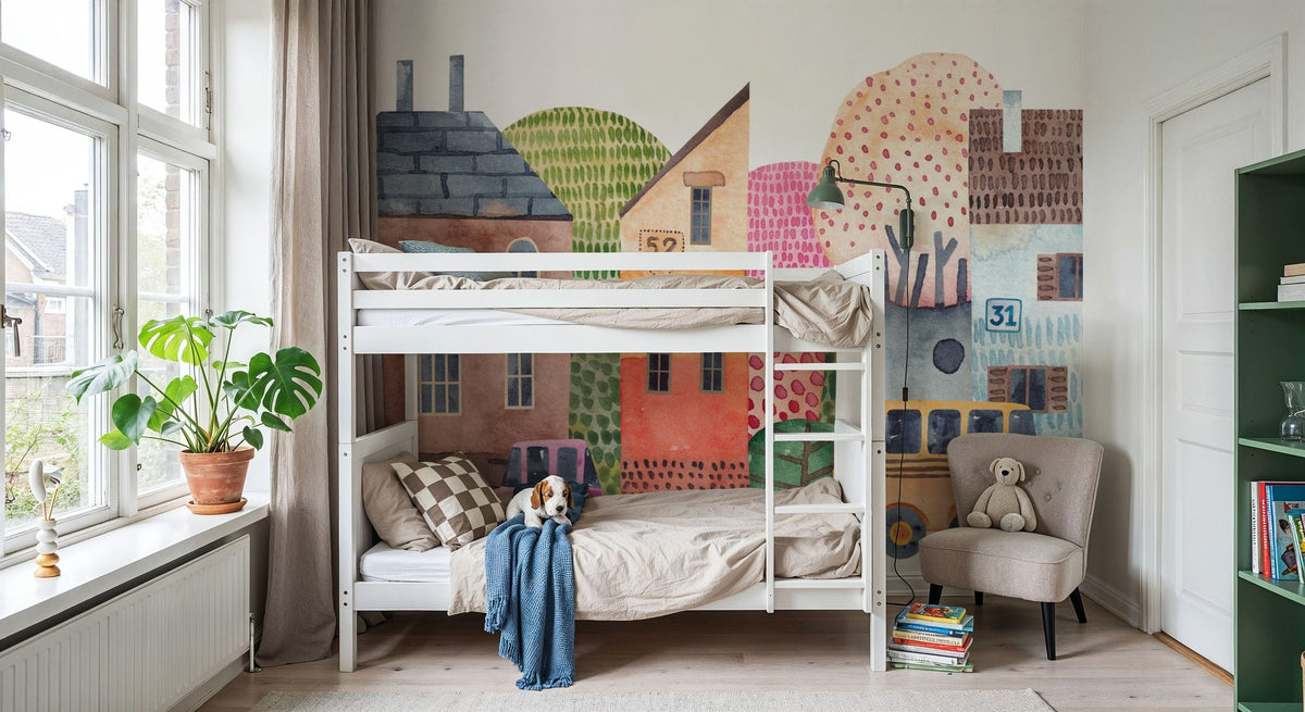 Our Street Mural Wallpaper - room preview 05