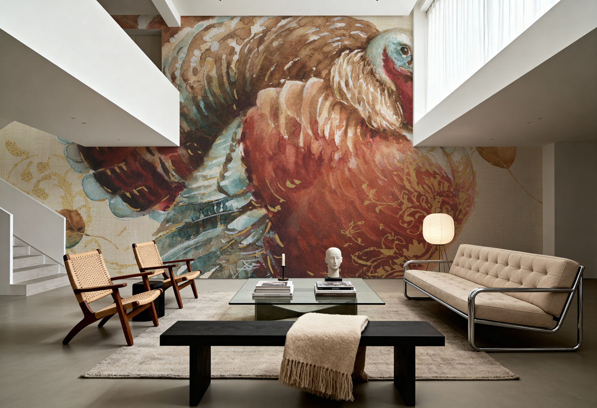 Harvest Moment Turkey Mural Wallpaper - room preview 05