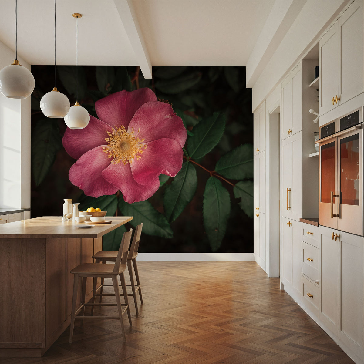 Wild Rose I Mural Wallpaper - room preview 05