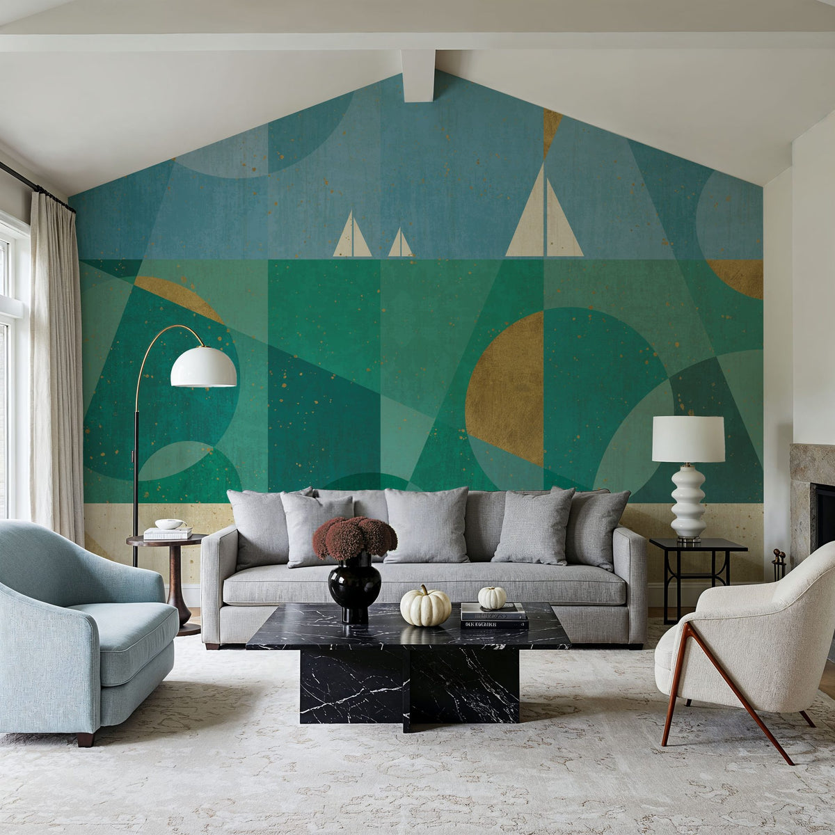Seascape II Mural Wallpaper - room preview 05