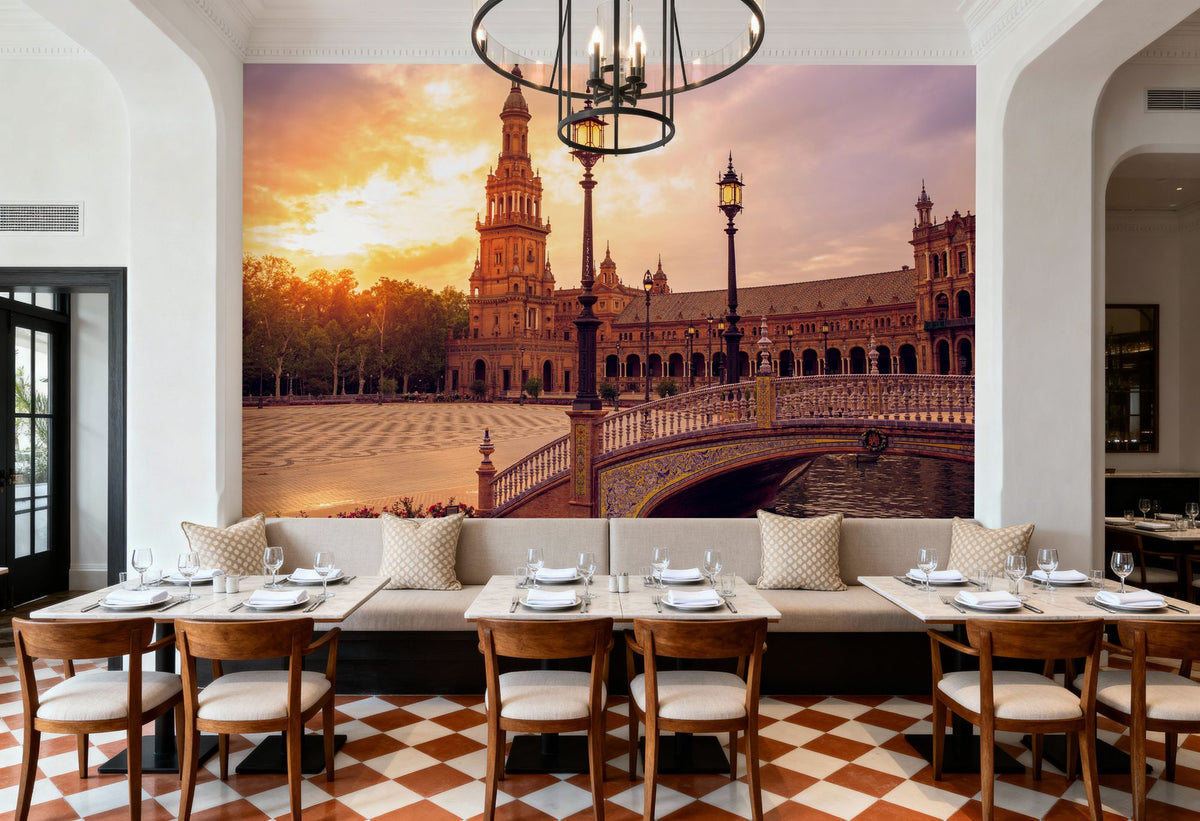 Seville Sunset Mural Wallpaper - room preview 05