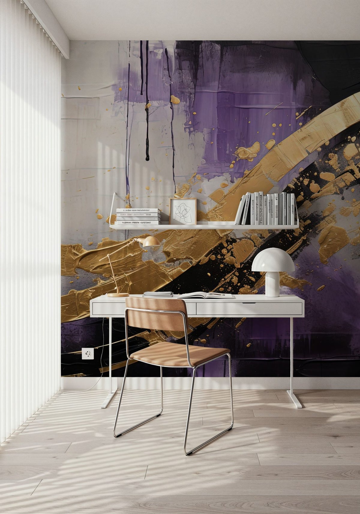 Space Rainbow Mural Wallpaper - room preview 05