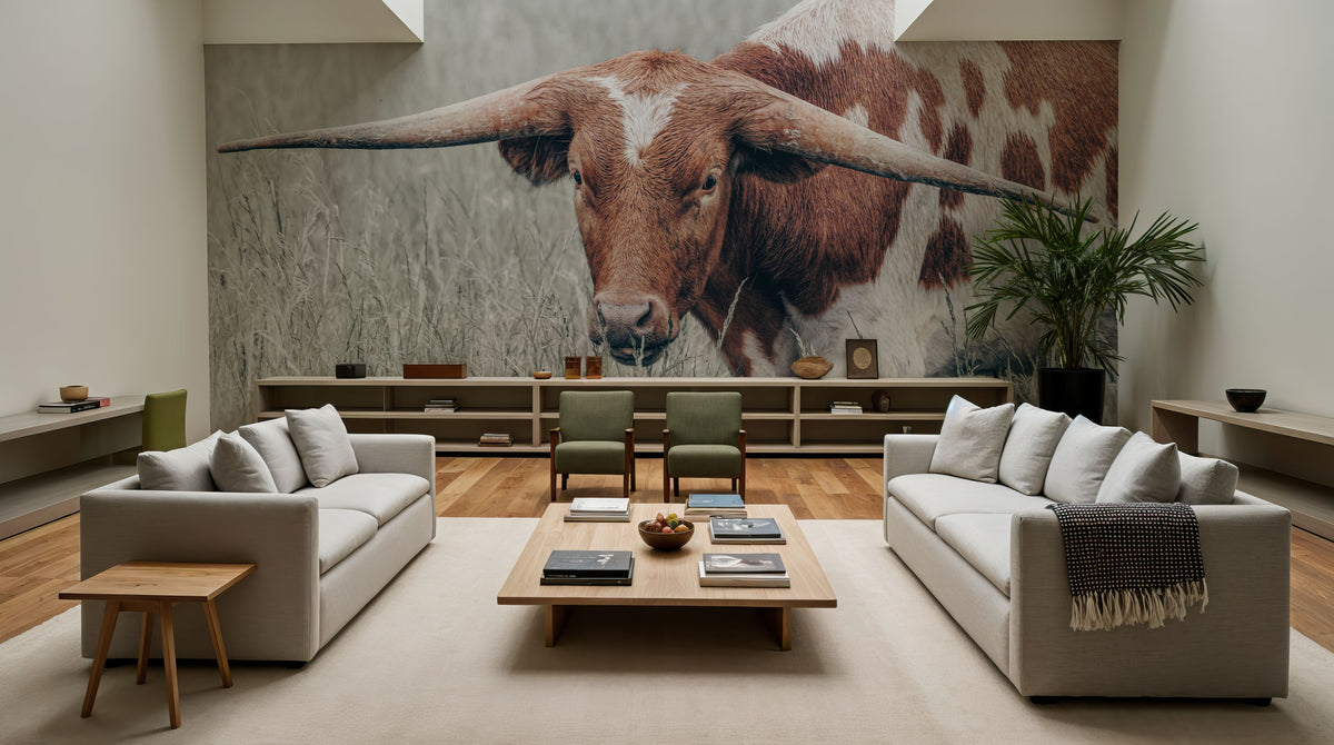 Rainy Pasture I Mural Wallpaper - room preview 05
