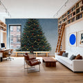 Deck the Halls Tree Mural Wallpaper - room preview 05