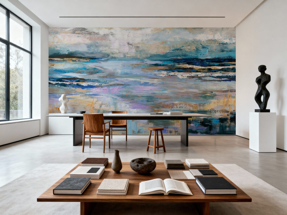 Coastal View Mural Wallpaper - room preview 05