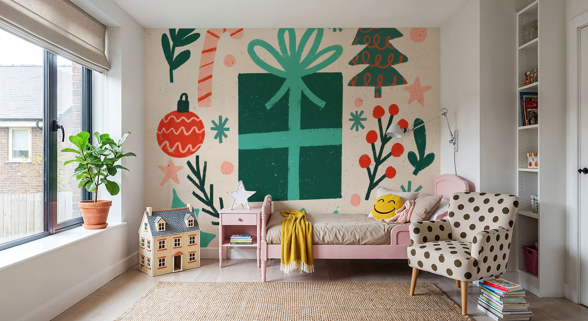 Warm Wishes I Mural Wallpaper - room preview 05