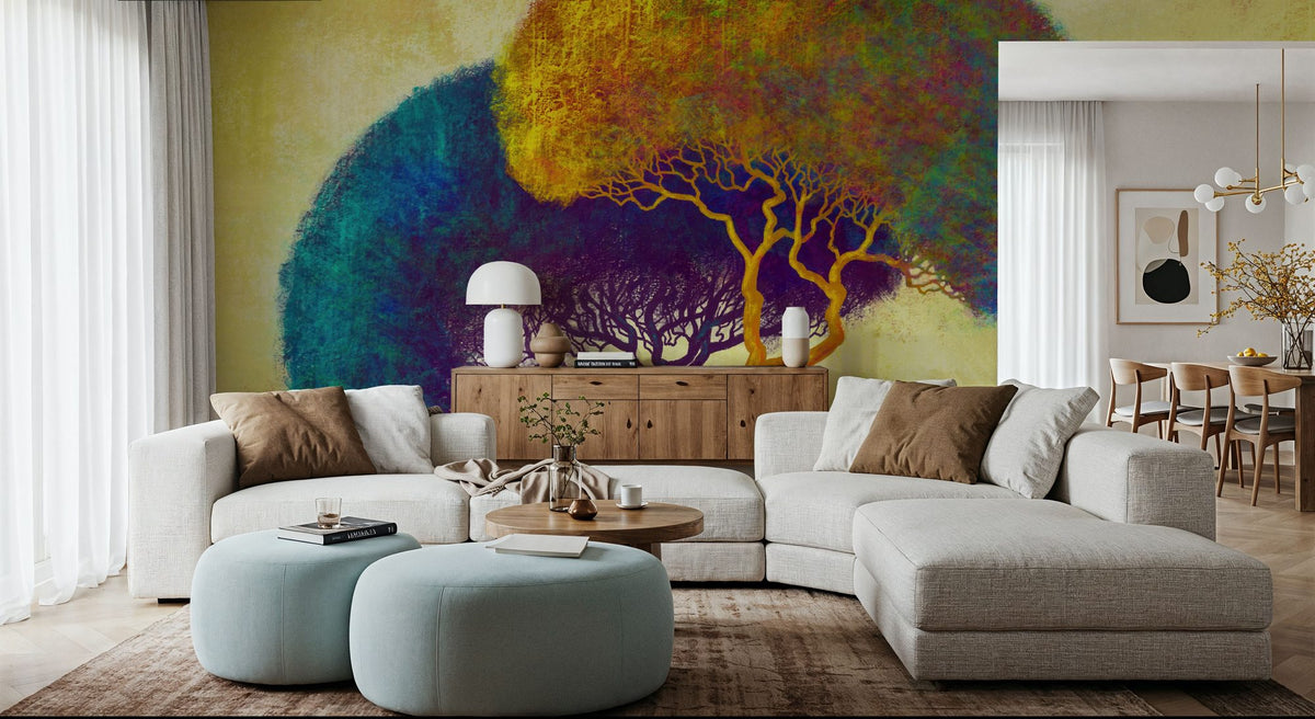 Intertwined Trees Mural Wallpaper - room preview 05