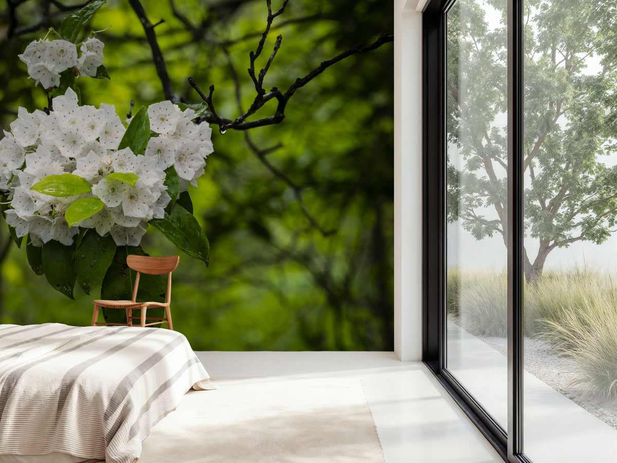 Dewy Star Blossoms Mural Wallpaper - room preview 05