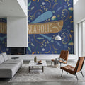 Otomi Lake I Dark Mural Wallpaper - room preview 05