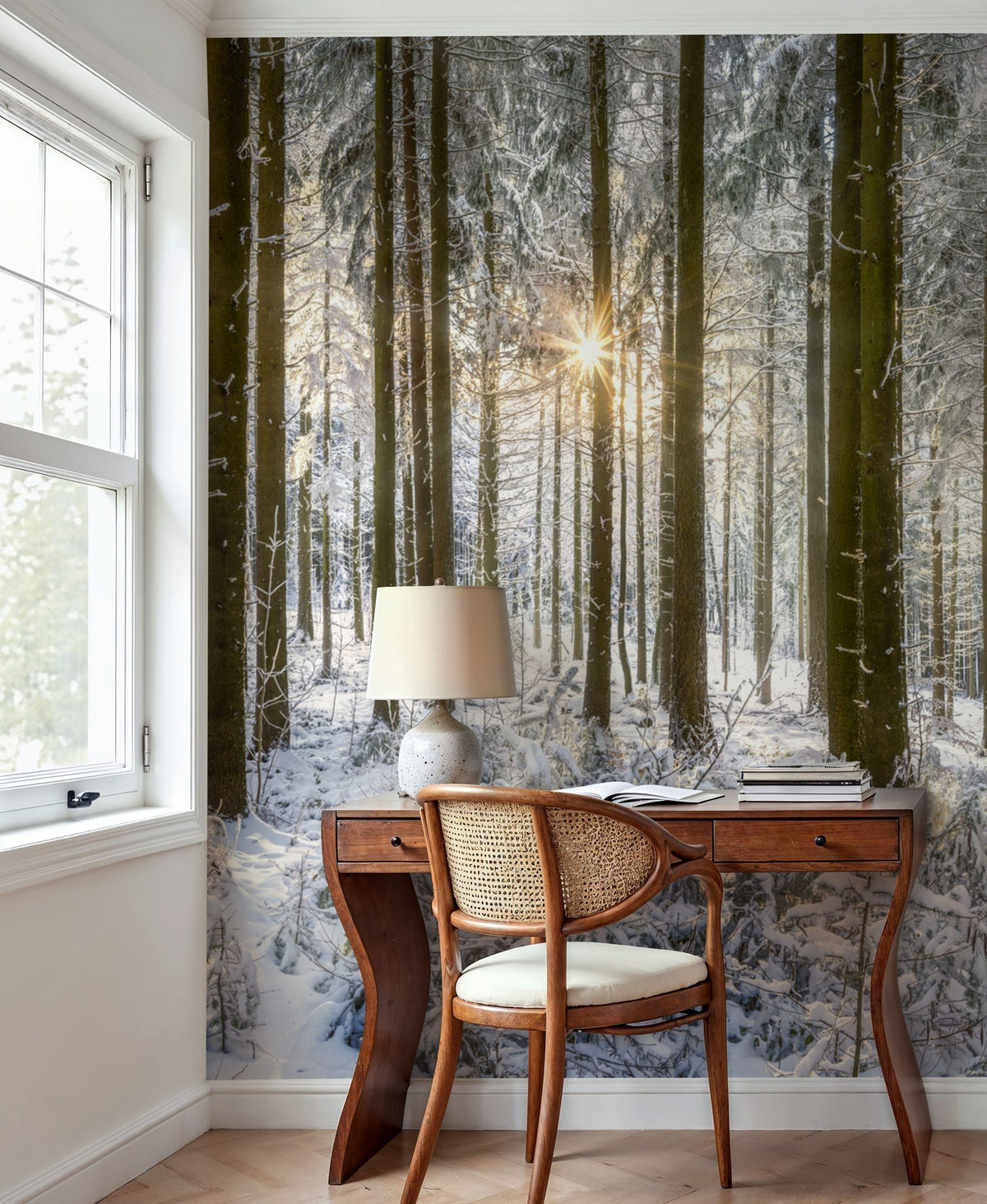 Winter Day Mural Wallpaper - room preview 05