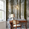 Winter Day Mural Wallpaper - room preview 05