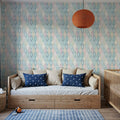 Ocean Waves Pastel Mural Wallpaper - room preview 05