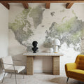 World Map Cities - Hollace Mural Wallpaper - room preview 05