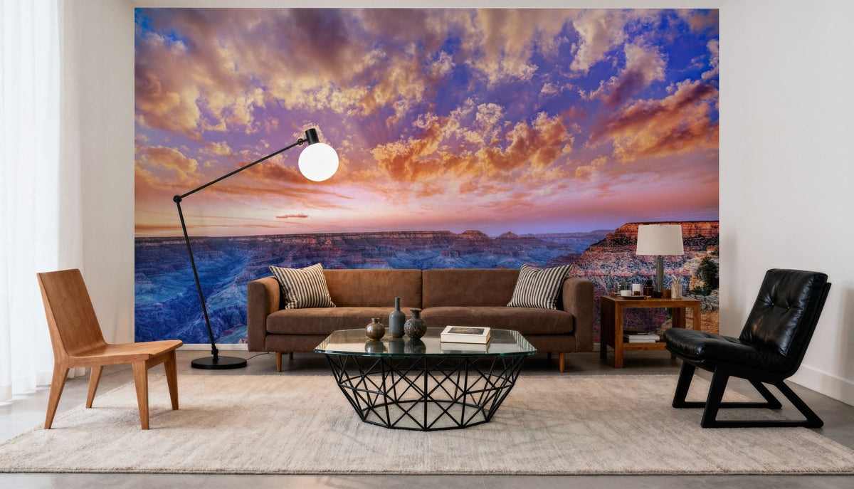 Grand Canyon Sunset Sparkling Mural Wallpaper - room preview 05