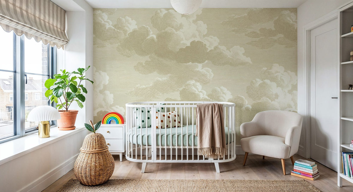 Intaglio Clouds, Sand Mural Wallpaper - room preview 05
