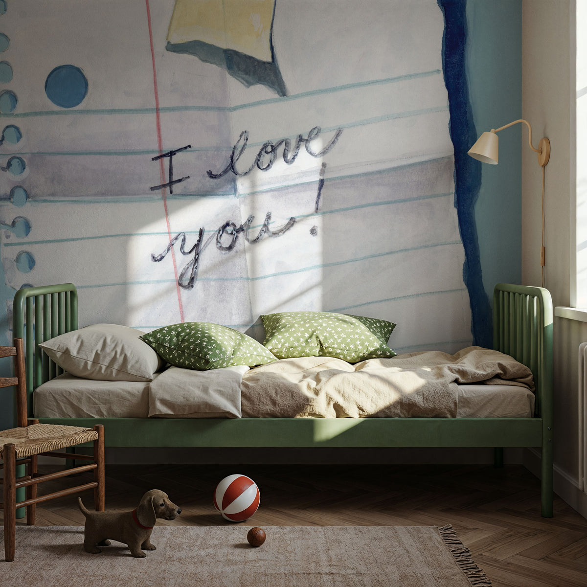 Remember I Love You Mural Wallpaper - room preview 05