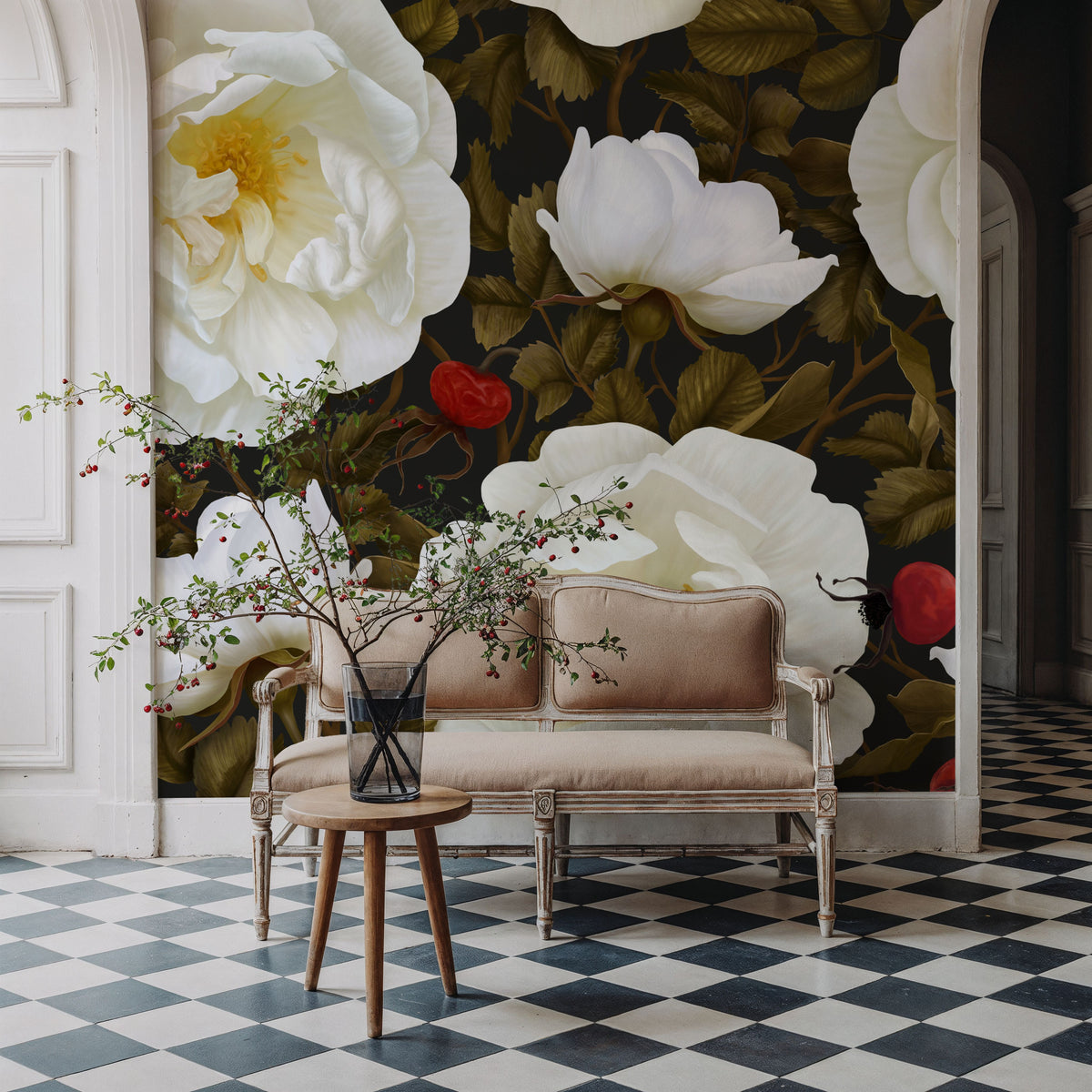 Lovely Flowers Mural Wallpaper - room preview 05