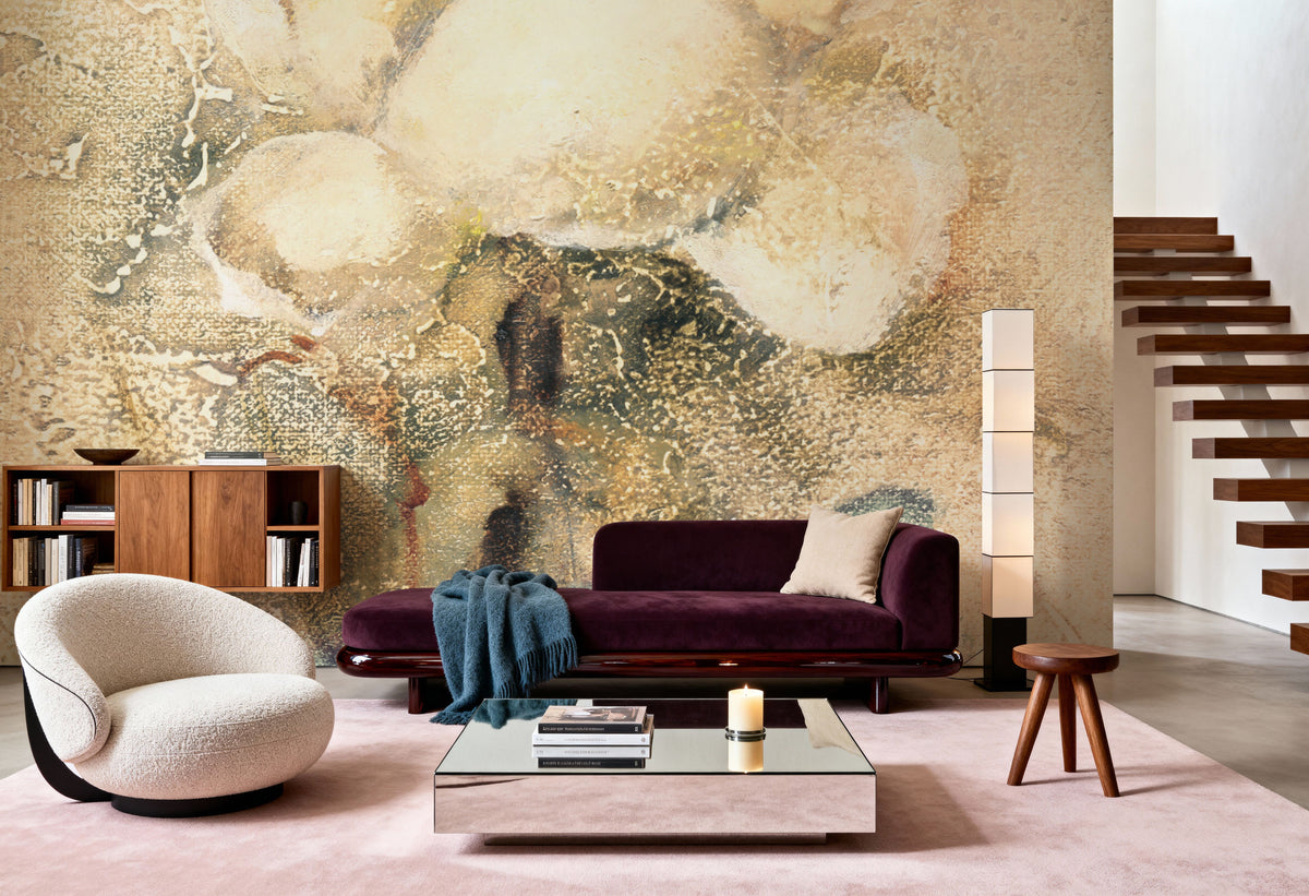 Magnolia with Ribbon Bright Crop Mural Wallpaper - room preview 05