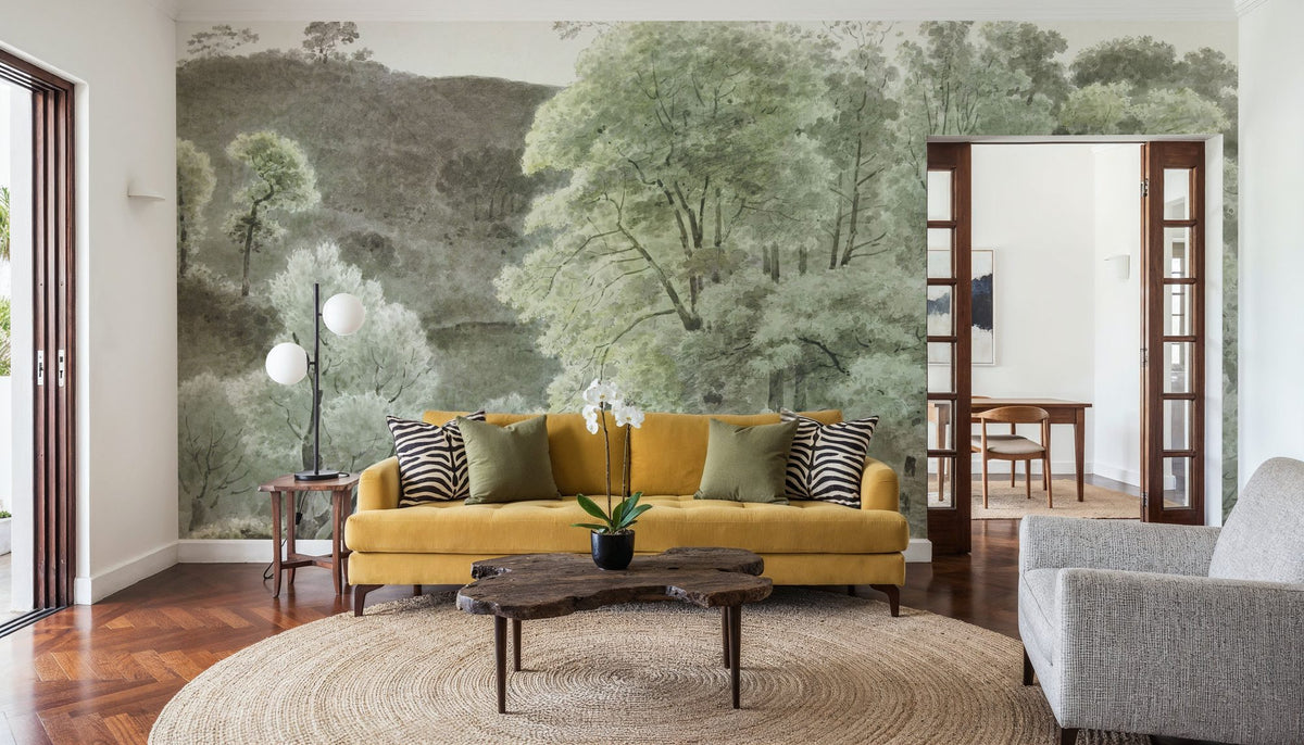 Painted Trees of Subiaco Mural Wallpaper - room preview 05