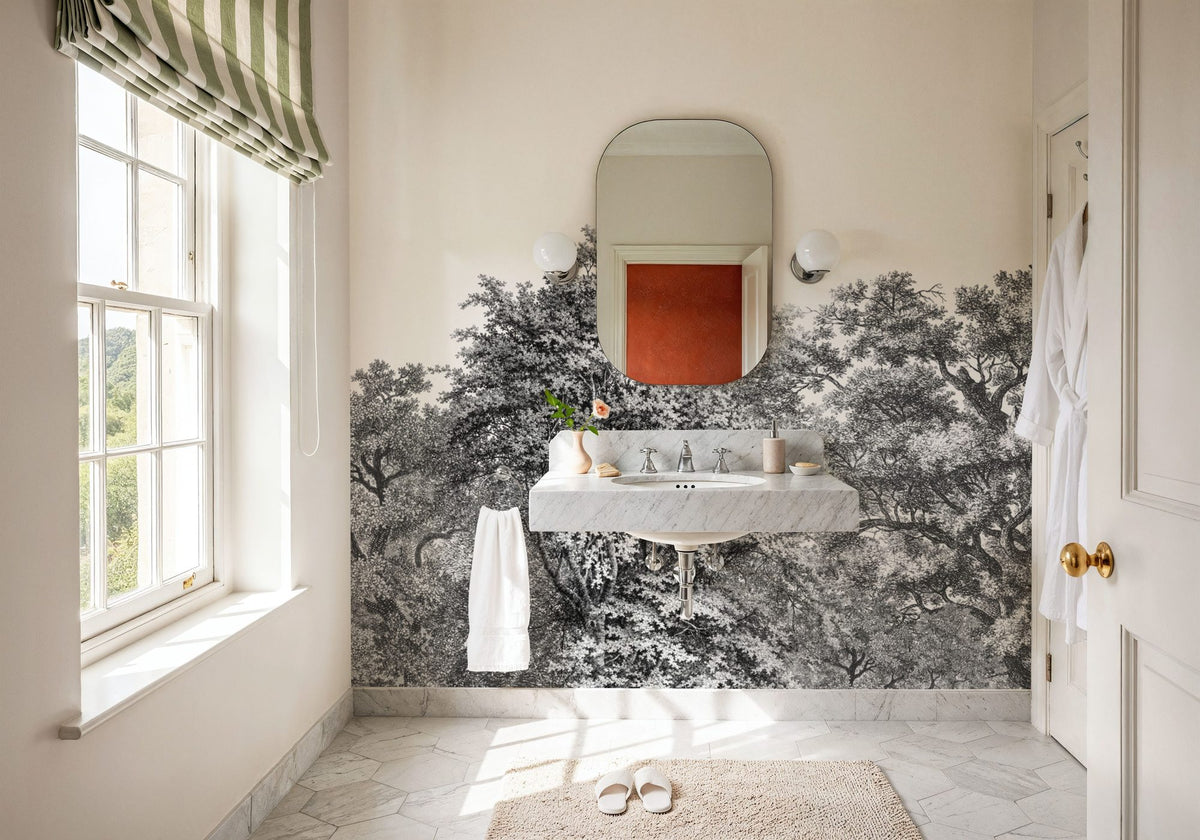 Over the Treetops, Stone Mural Wallpaper - room preview 05