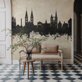 Halberstadt Germany Skyline Concrete Mural Wallpaper - room preview 05