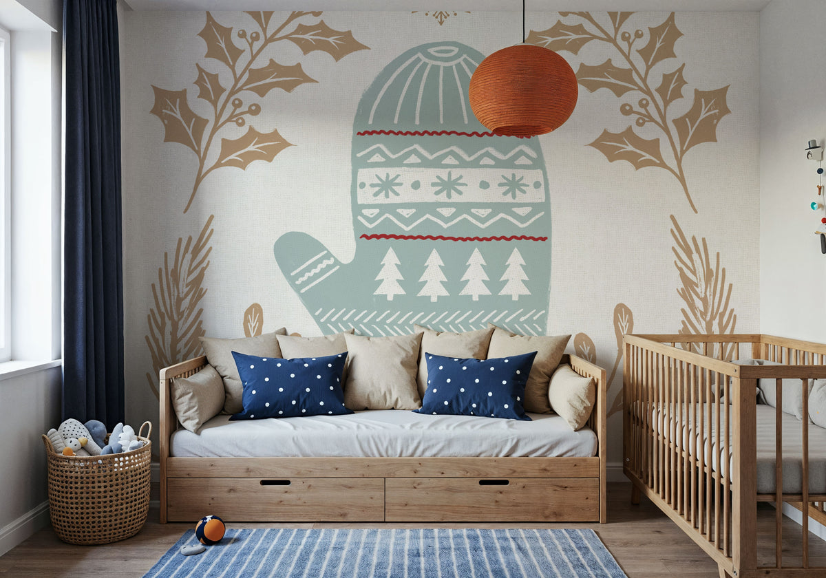 Holiday Form IV Color Mural Wallpaper - room preview 05
