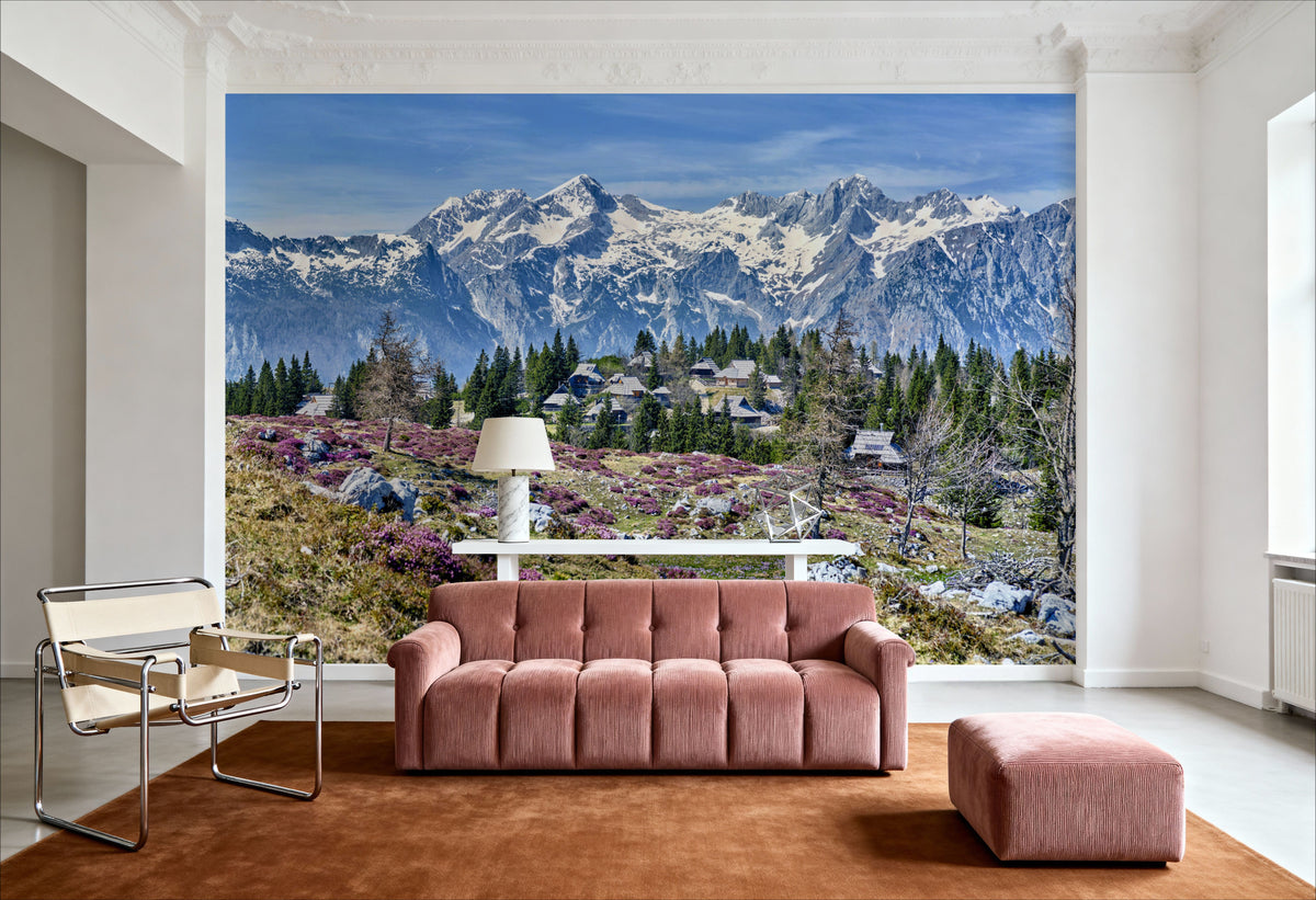 Alpine Serenity Mural Wallpaper - room preview 05